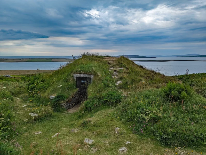 Taversoe Tuick chambered cairn 2